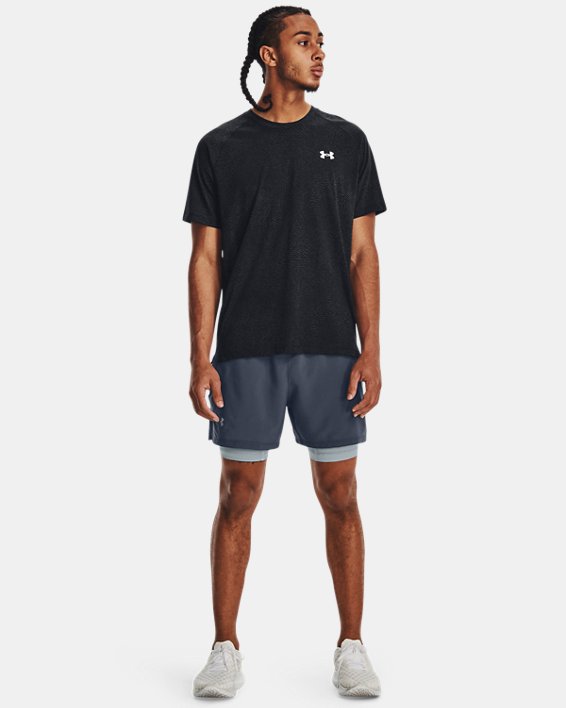 Men's UA Launch Elite 2-in-1 5'' Shorts, Gray, pdpMainDesktop image number 2